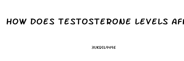 How Does Testosterone Levels Affect Impotence