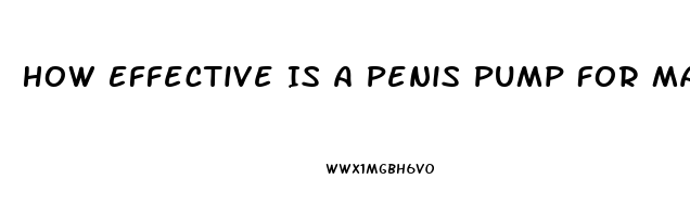 How Effective Is A Penis Pump For Male Impotence