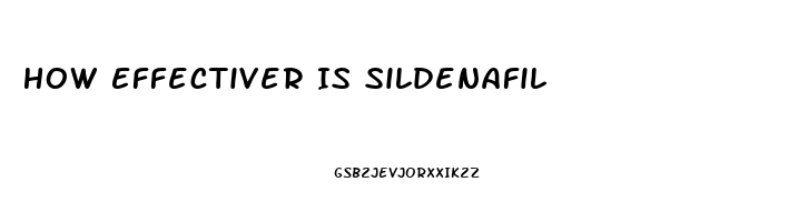 How Effectiver Is Sildenafil