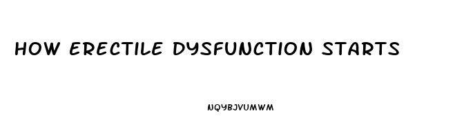 How Erectile Dysfunction Starts