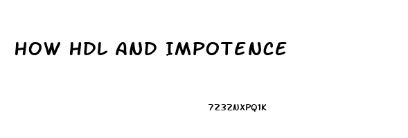 How Hdl And Impotence