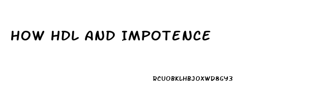 How Hdl And Impotence