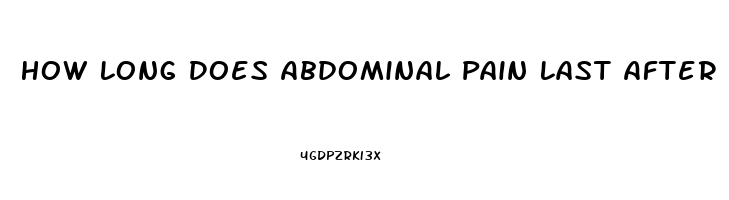 How Long Does Abdominal Pain Last After Sex