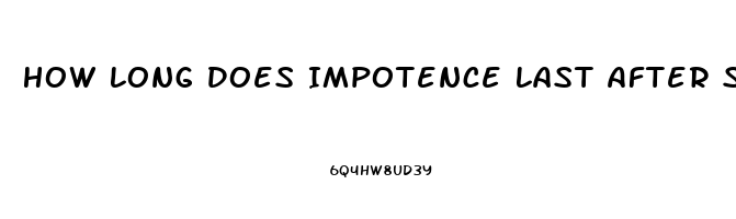 How Long Does Impotence Last After Stopping Methadone