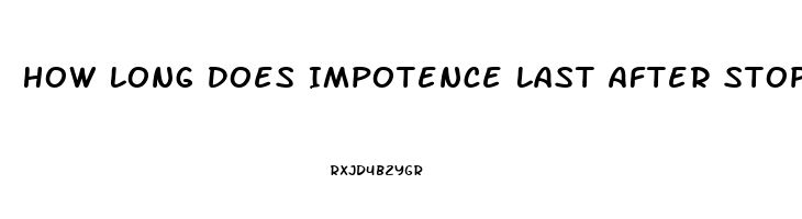 How Long Does Impotence Last After Stopping Methadone