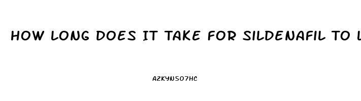 How Long Does It Take For Sildenafil To Leave Your System