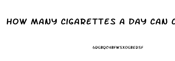 How Many Cigarettes A Day Can Cause Erectile Dysfunction