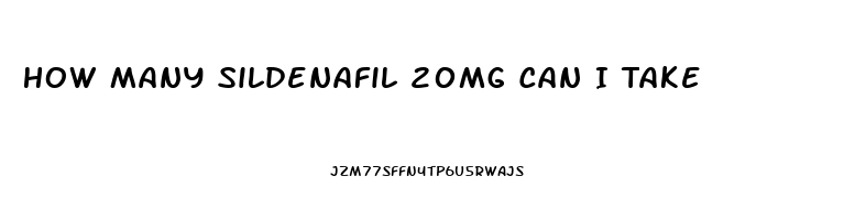 How Many Sildenafil 20mg Can I Take