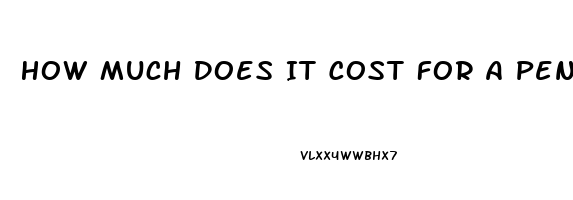 How Much Does It Cost For A Penis Enlargement