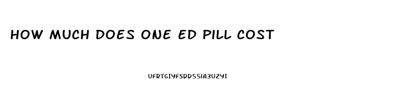 How Much Does One Ed Pill Cost