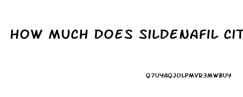 How Much Does Sildenafil Citrate Cost