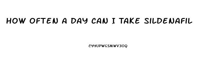 How Often A Day Can I Take Sildenafil