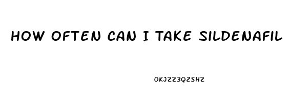 How Often Can I Take Sildenafil 20 Mg