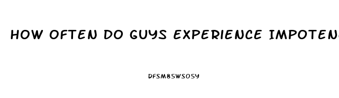 How Often Do Guys Experience Impotence From Propecia