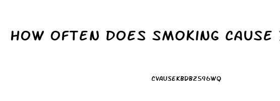 How Often Does Smoking Cause Impotence