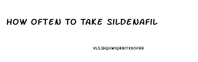 How Often To Take Sildenafil