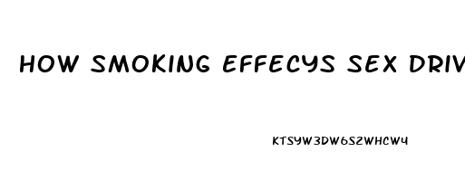 How Smoking Effecys Sex Drive