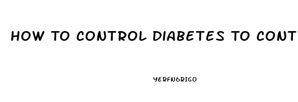 How To Control Diabetes To Control Impotence