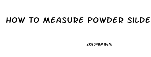 How To Measure Powder Sildenafil Citrate