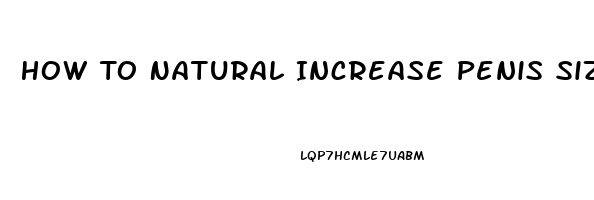 How To Natural Increase Penis Size