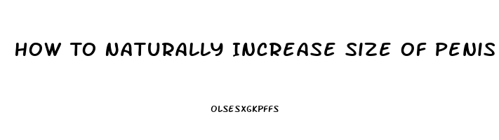 How To Naturally Increase Size Of Penis