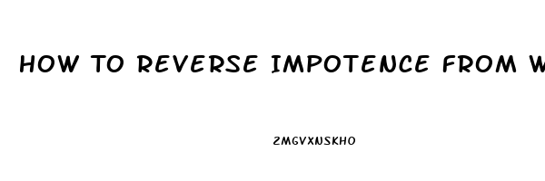 How To Reverse Impotence From Water Pills