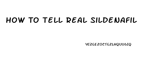 How To Tell Real Sildenafil