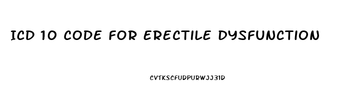 Icd 10 Code For Erectile Dysfunction