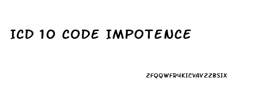 Icd 10 Code Impotence
