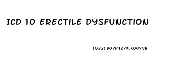 Icd 10 Erectile Dysfunction