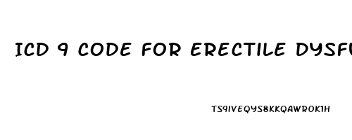 Icd 9 Code For Erectile Dysfunction