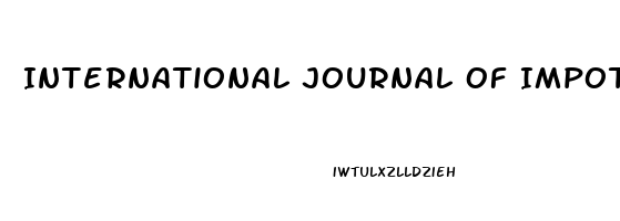 International Journal Of Impotence Research Impact Factor