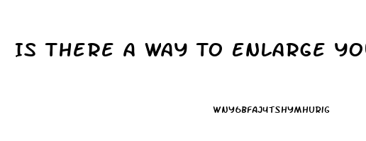 Is There A Way To Enlarge Your Penis