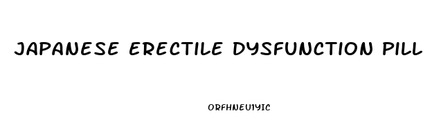 Japanese Erectile Dysfunction Pills