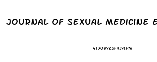 Journal Of Sexual Medicine Erectile Dysfunction