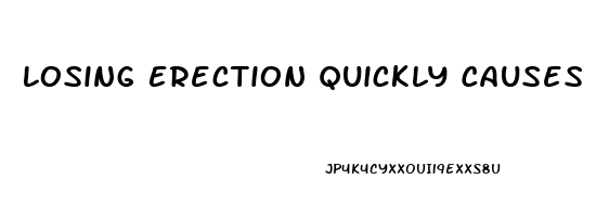 Losing Erection Quickly Causes