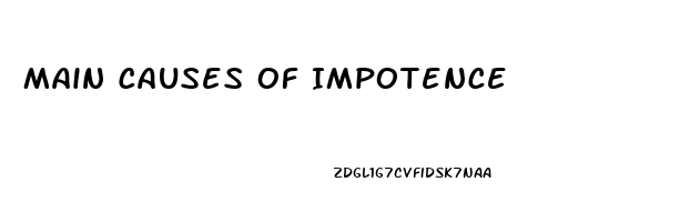 Main Causes Of Impotence