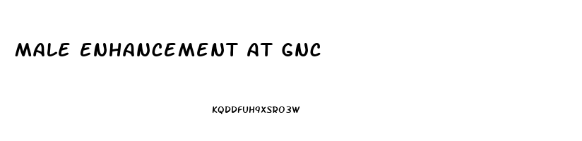 Male Enhancement At Gnc