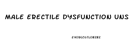 Male Erectile Dysfunction Unspecified