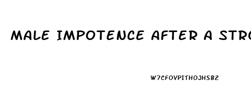 Male Impotence After A Stroke