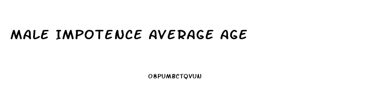 Male Impotence Average Age