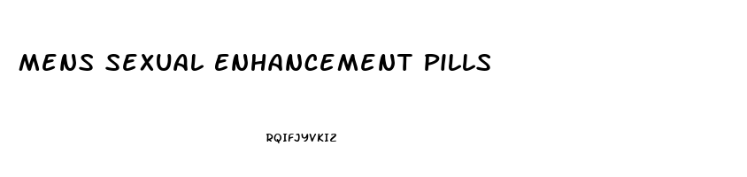 Mens Sexual Enhancement Pills