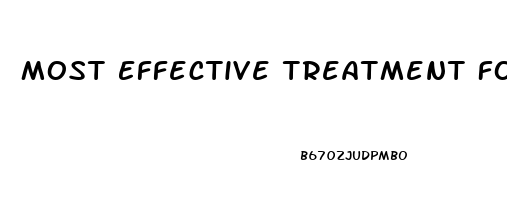 Most Effective Treatment For Erectile Dysfunction