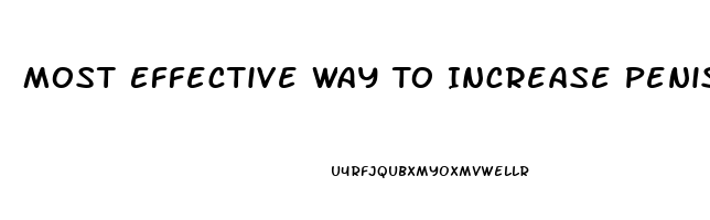 Most Effective Way To Increase Penis Size