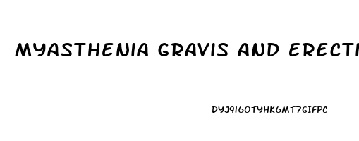 Myasthenia Gravis And Erectile Dysfunction