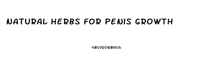 Natural Herbs For Penis Growth