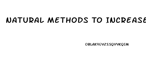 Natural Methods To Increase Penis Size