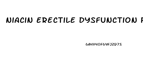 Niacin Erectile Dysfunction Pubmed