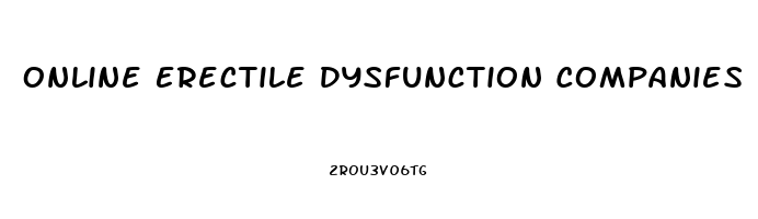 Online Erectile Dysfunction Companies