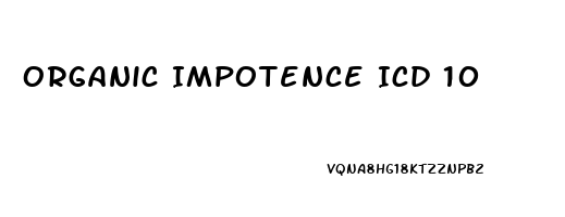 Organic Impotence Icd 10